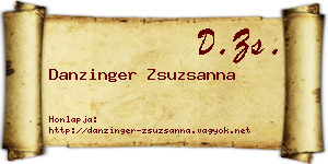 Danzinger Zsuzsanna névjegykártya